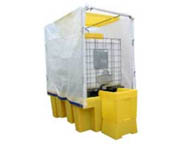 Containment bund for 1 IBC with cover