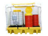 Containment bund for 2 IBC with cover