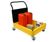 Small polyethylene cart for drums