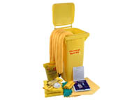 125 litres wheeled container chemical spill kit